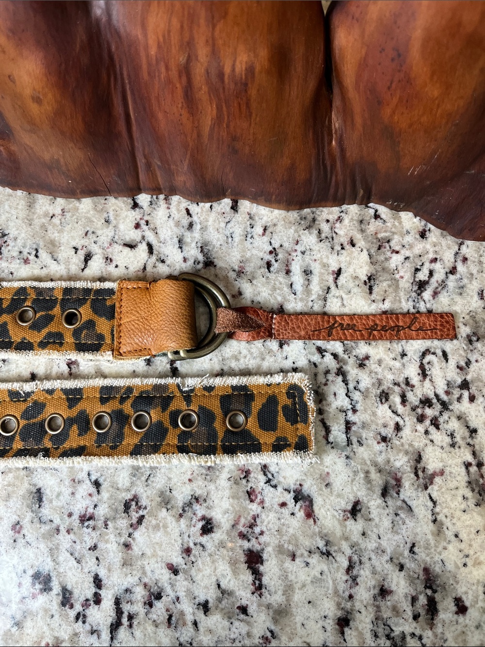 Free People Mixed Print Grommet Belt - Picture 4 of 7